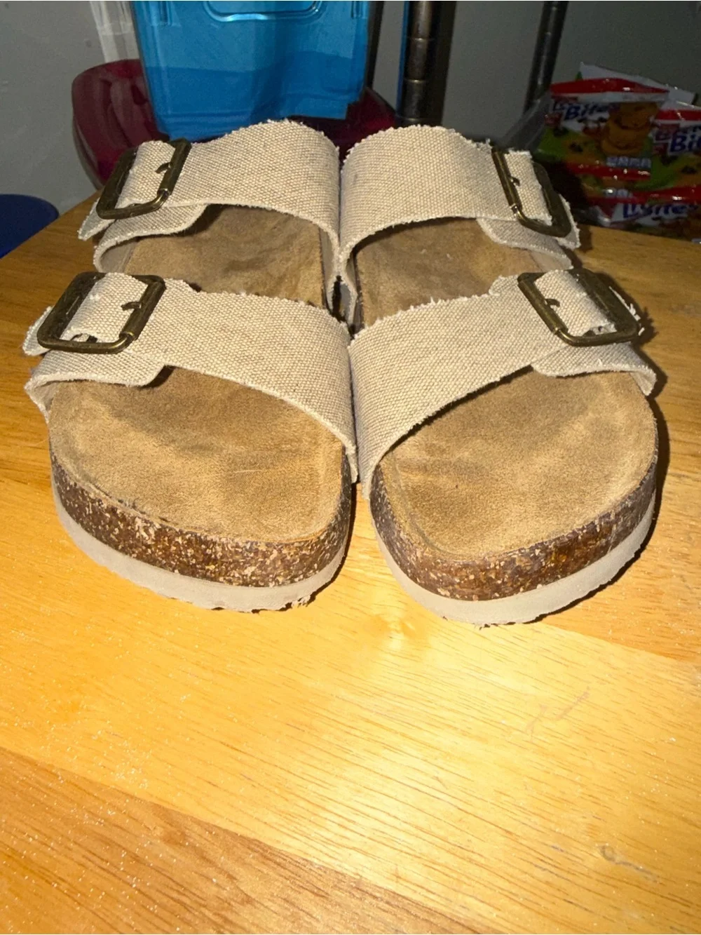 Skechers Kids Tan Double-Buckle Strappy Sandals
